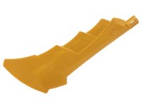 LEGO part Large Figure Weapon, Blade Serrated with Axle Hole 2144
