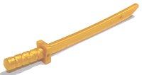 LEGO part Weapon Sword / Katana / Shamshir with Capped Pommel [Square Guard] 21459