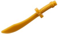 LEGO part Minifigure, Weapon Sword, Saber/Dao Curved Blade and Hilt with Bar End 25111