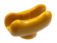 Hot Dog / Sausage Bun en or nacré, numéro de pièce LEGO 25386
