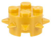 LEGO part Stein, rund 2 x 2 mit Spitzen und Achsenloch 27266