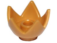 LEGO part Minifigure, Headgear Crown Eggshell with 5 Points and Center Stud 39262