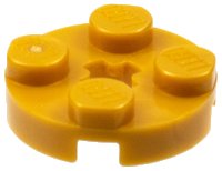 LEGO part Plate, Round 2 x 2 with Axle Hole 4032