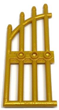 LEGO part Door 1 x 4 x 9 Arched Gate with Bars and Three Studs 42448