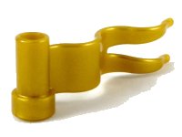 LEGO part Flag 4 x 1 Wavy [First Wave Right] 4495b