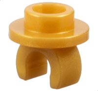LEGO part Plate Round 1 x 1 with Hollow Stud and Underside Clip 5264