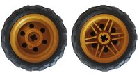 LEGO part Wheel 30.4mm D. x 20mm with No Pin Holes and Reinforced Rim with Black Tire 43.2mm D. x 26mm Balloon Small (56145 / 61481) 56145c04