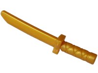 LEGO part Minifigure, Weapon Sword, Shamshir / Katana with Short Blade 5644