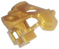 LEGO part Minifigure Armor Shoulder Pads with Scabbard for 2 Katanas and Bar Hole 65183