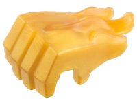 LEGO part Hand Gorilla Fist with Marbled Trans-Orange Flames Pattern (fits Minifigure Hand) 69728pb01