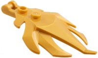 LEGO part Plate, Modified 1 x 2 with Bar Handle on End, 7 Spikes 7727
