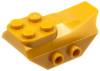 LEGO part Slope, Curved 4 x 2 with 4 Studs on Top, 2 Hollow Studs on Each Side, Wing End 79897
