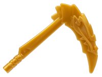 LEGO part Minifigure, Weapon Sickle, Dragon Head, Short Wrapped Handle 86125a