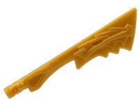 LEGO part Minifigure, Weapon Sword, Serrated Blade with Dragon Head 86125c