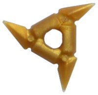 LEGO part Minifigure, Weapon Throwing Star (Shuriken) with Smooth Grips 93058