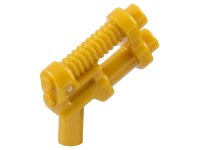 Minifigure, Weapon Gun, Two Barrel Pistol in perlmutt gold, LEGO Teilenummer 95199