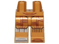 LEGO onderdeel Hips and Legs with SW C-3PO Droid with Silver Right Toe Pattern 970c00pb1375