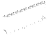 LEGO part Windschutzscheibe 2 x 10 x 3 24607