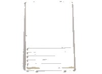 LEGO part Glass for Window 1 x 4 x 5 with 5 White Stripes Pattern (Sticker) - Sets 1490 / 6380 / 6386 / 6393 / 6398 2494p01