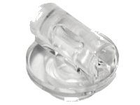 LEGO part Plate, Round 1 x 1 with Bar Handle on Short Stem 25893
