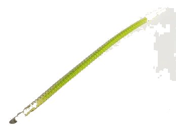 LEGO onderdeel Hose, Flexible Ribbed with 8mm Ends 19L / 15.2cm with Molded Lime Center Pattern (57539pb02)