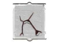 LEGO part Glass for Window 1 x 2 x 2 Flat Front with Black Scratch Pattern 2 (Sticker) - Set 70419 60601pb023