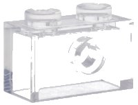 LEGO onderdeel Brick, Modified 1 x 2 with Stud on Side without Bottom Stud Holder 7133
