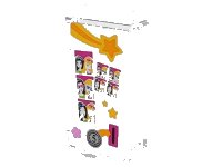 LEGO part Panel 1 x 2 x 3 with Side Supports - Hollow Studs with Yellow Star, Photo Booth Pictures and Silver Coin '5' Pattern (Sticker) - Set 41058 87544pb033
