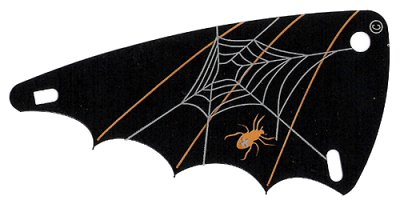 LEGO part Plastic Triangle 6 x 12 Wing with Spider Web Pattern (x66px4)