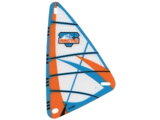 LEGO part Plastic Triangle 9 x 15 Sail with Orange and Blue Arctic Pattern (x772px2)