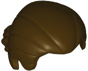 LEGO part Minifigur, Haare glatter Schnitt und kurzer Pferdeschwanz 17630