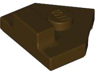 LEGO part Cuña, Placa 2 x 2 Pentagonal con Espiga Central y Pestaña Elevada 1 x 1/2 en la Parte Superior 27928