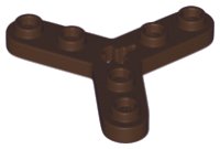 Technic, Placa Rotor 3 Blade con Smooth Ends y 6 Studs (Propeller), número de pieza LEGO 32125