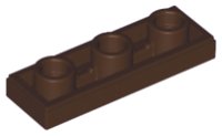 LEGO part Tile Special 1 x 3 Inverted with Center Hole 35459