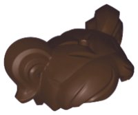 LEGO part Minifigure, Cheveux Courts, Raie avec Deux Nattes, Trou pour Goupille en Haut 35701