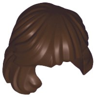 LEGO part Minifigure, Hair Female Mid-Length Combed Behind Ear 36037
