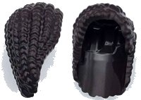 LEGO part Mini Doll, Hair Female Long Braided 4643