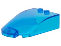 LEGO onderdeel Windscreen 6 x 4 x 1 1/3 Canopy Straight Sides 18973
