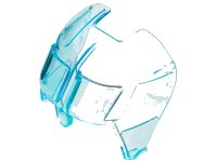 LEGO onderdeel Glas voor Vliegtuig Fuselage Gebogen Vooraan 6 x 8 Top 11297
