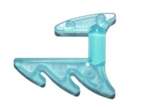 LEGO part Minifigure, Weapon Blade with Bar Handle and Spikes 11601