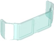 LEGO part Glass for Train Front 2 x 6 x 2 17457