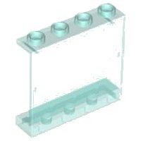 LEGO onderdeel Panel 1 x 4 x 3 - Hollow Studs 4215b