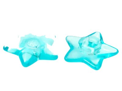 LEGO part Clikits, Icon Star 2 x 2 Small with Pin, Polished (Transparent Colors Only) (46285)