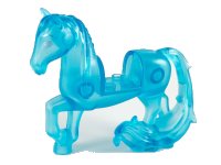 LEGO part Horse with 2 x 2 Cutout, Long Swooshy Tail with Metallic Light Blue Eyes Pattern (Nokk) 58484c01pb01