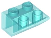 Slope, Inverted 45 2 x 2 without Bottom Tube, LEGO onderdeelnummer 7261