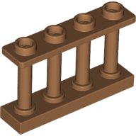 LEGO part Fence Spindled 1 x 4 x 2 [4 Top Studs] 15332