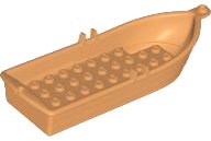 LEGO part Bateau, 14 x 5 x 2 avec Supports de Rames sans Tenons Creux à l'Intérieur 21301