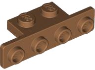 LEGO part Bracket 1 x 2 - 1 x 4 with Rounded Corners 2436b
