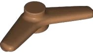 Minifigura, Utensilio Boomerang en nougat medio, número de pieza LEGO 25892
