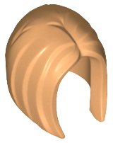 LEGO part Minifigur, Haare Weiblich, Mittellang Gerade, in der Mitte gescheitelt, Vorne länger als Hinten 29633